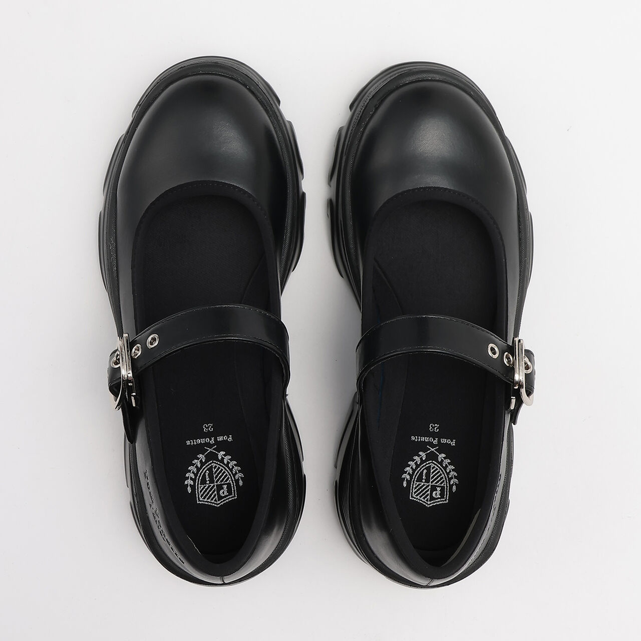 [Lightweight Sole] Plush Thick-Soled Ballet Sneakers,Black, large image number 4