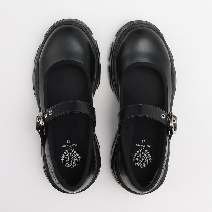 [Lightweight Sole] Plush Thick-Soled Ballet Sneakers,Black, medium image number 4