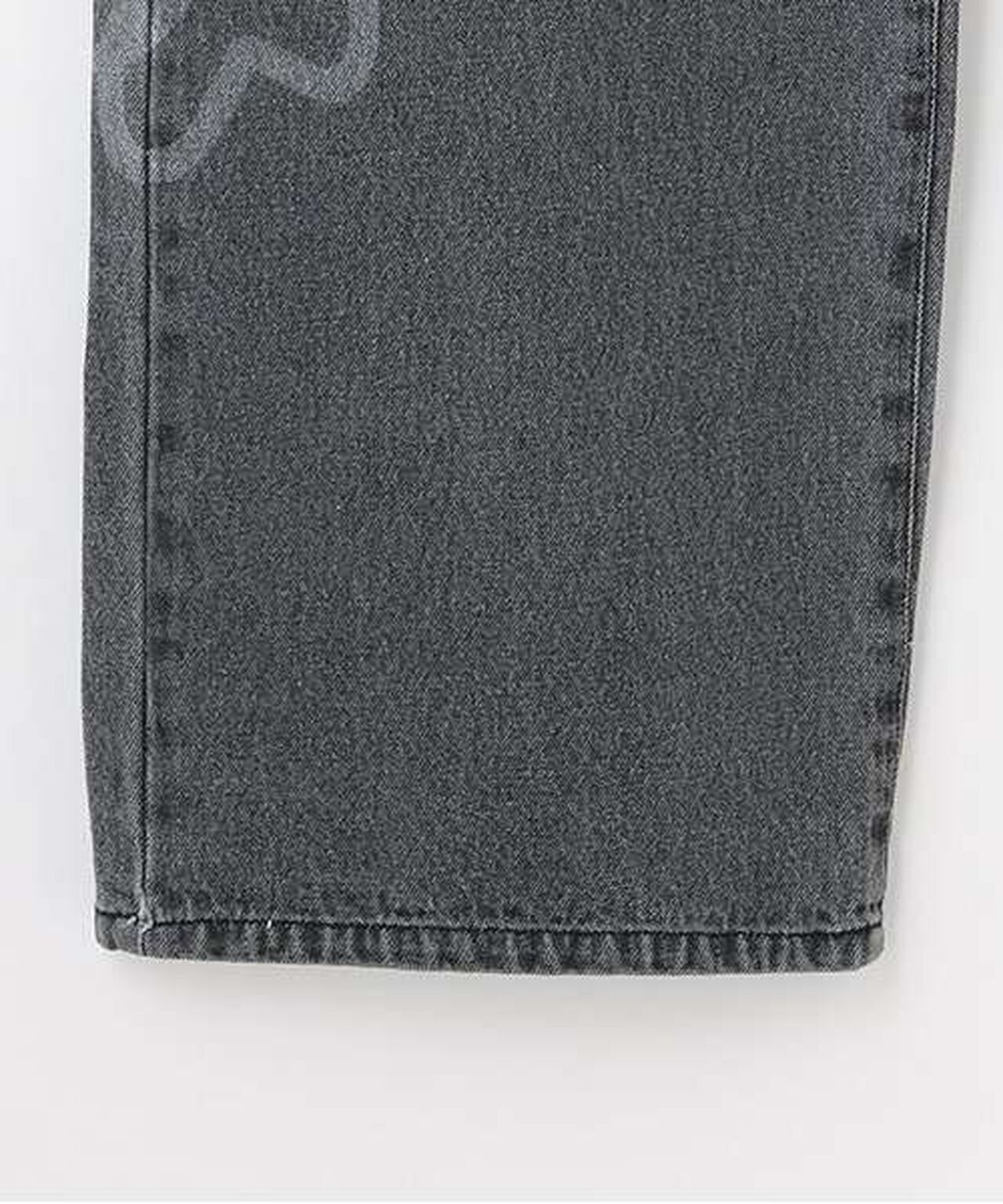 Tack Denim Wide Pants,Gray, large image number 5