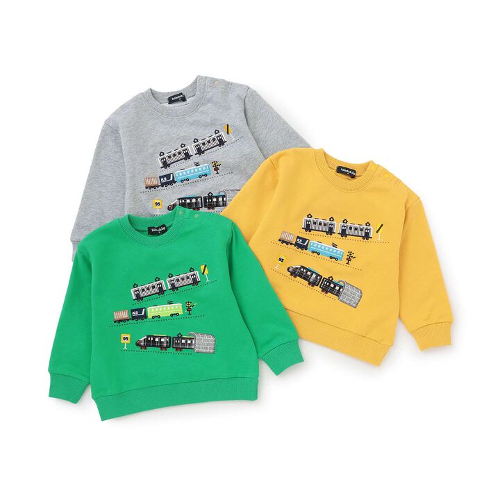 [人氣商品補貨] [實體店鋪不販售] 電車貼布刺繡衛衣,綠色, medium image number 6