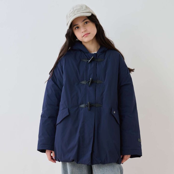 Water-Repellent Fiber Fill Duffle Coat,Navy, medium image number 0