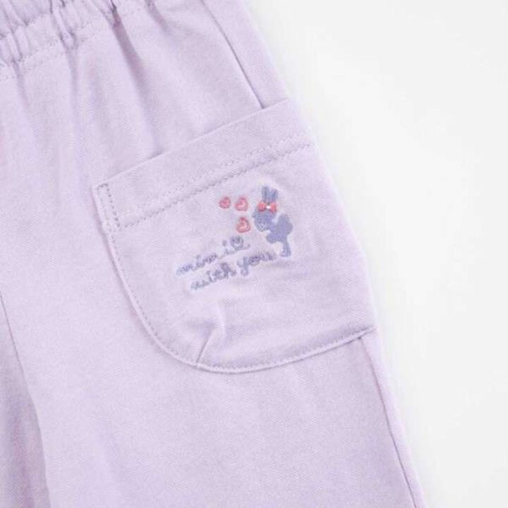 KP Cuffed Denim-Look Knit Twill Pants (100-160),Lavender, medium image number 16