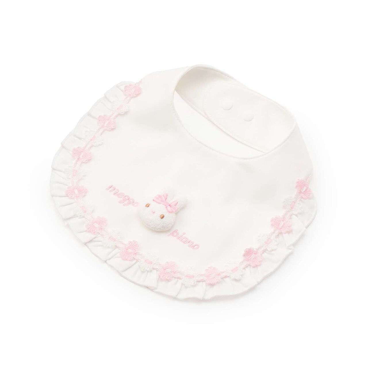 Bunny Mascot Bib,Off white, large image number 0