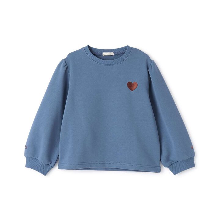 Quick-Dry Fleece Sweatshirt with Single-Point Embroidery,Smoke white, medium image number 2