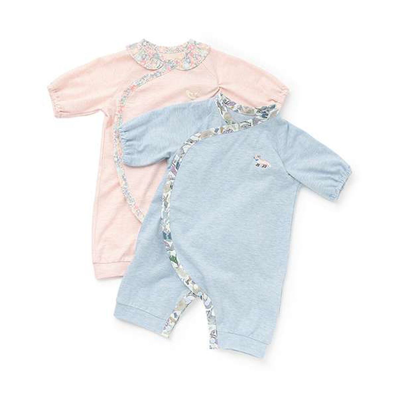 Liberty Print Newborn Wear,Blue, large image number 9