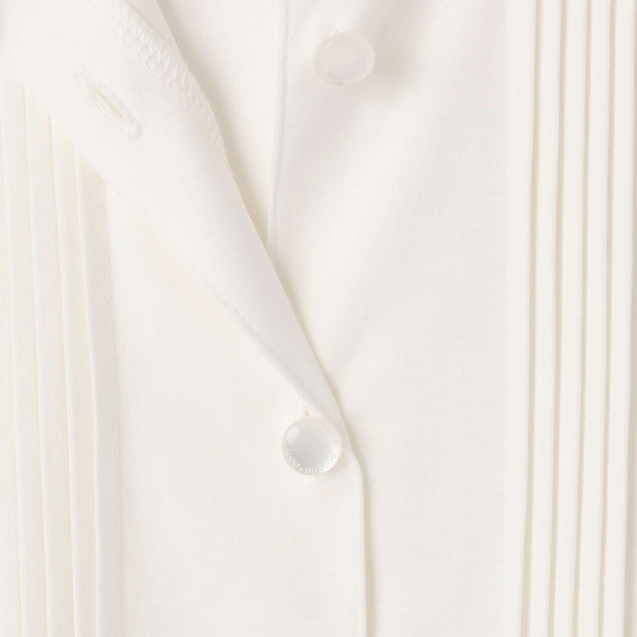 [Graduation Attire] [Anti-Stain Finish] Round Collar Cut Blouse,Off white, large image number 3