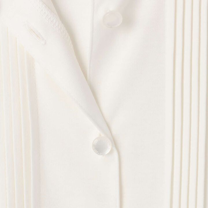 [Graduation Attire] [Anti-Stain Finish] Round Collar Cut Blouse,Off white, medium image number 3