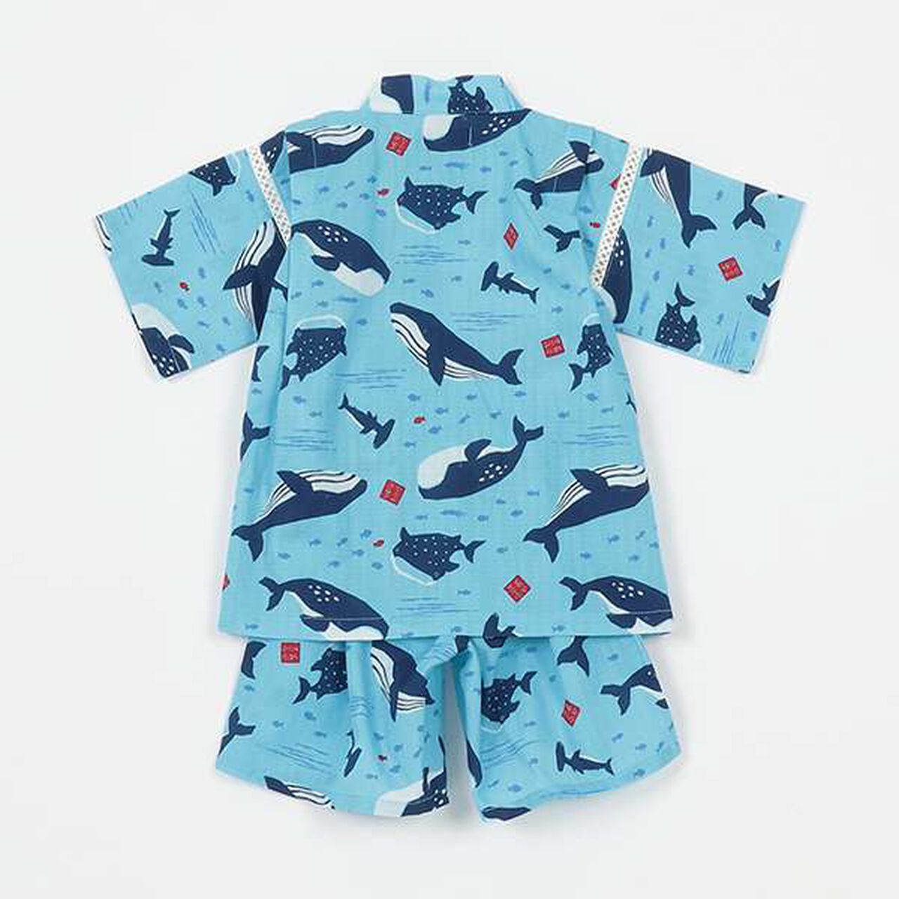 Ocean Pattern Jinbei,Off white, large image number 1