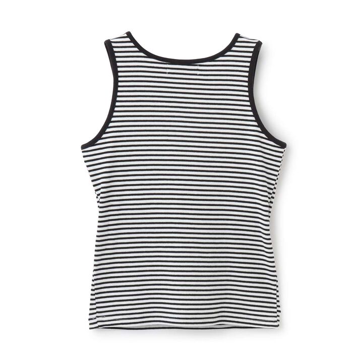 Ribbed Tank Top with Cup,Black, medium image number 9