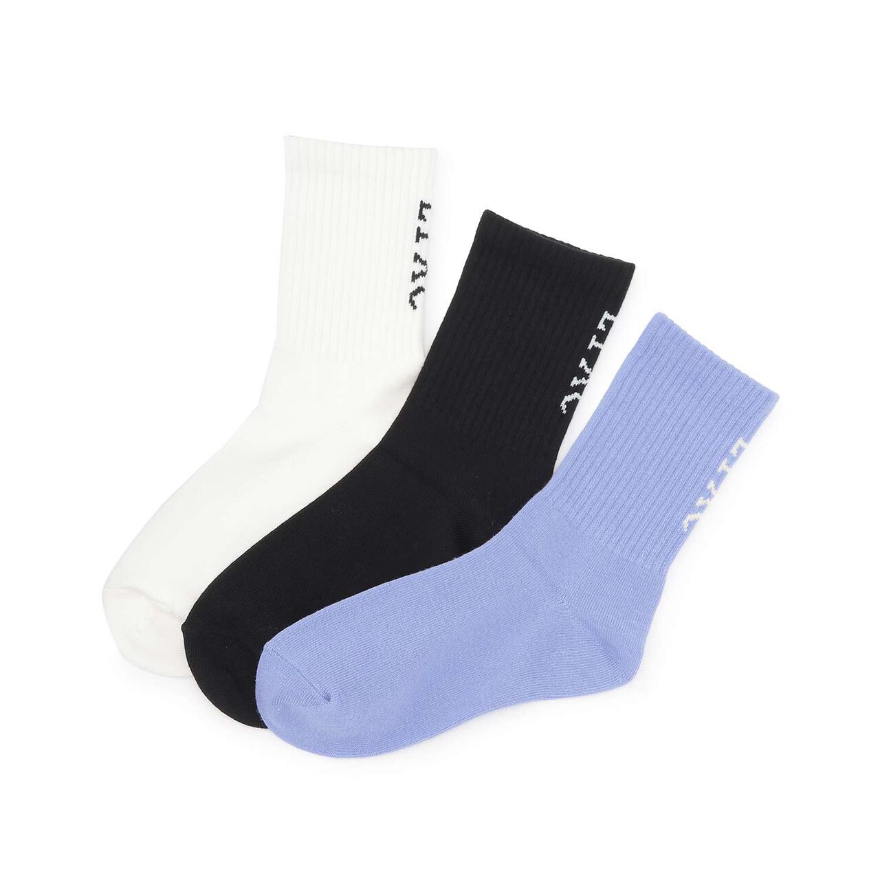 [Antibacterial Deodorant] Back LTXC Crew Socks,Black, large image number 4