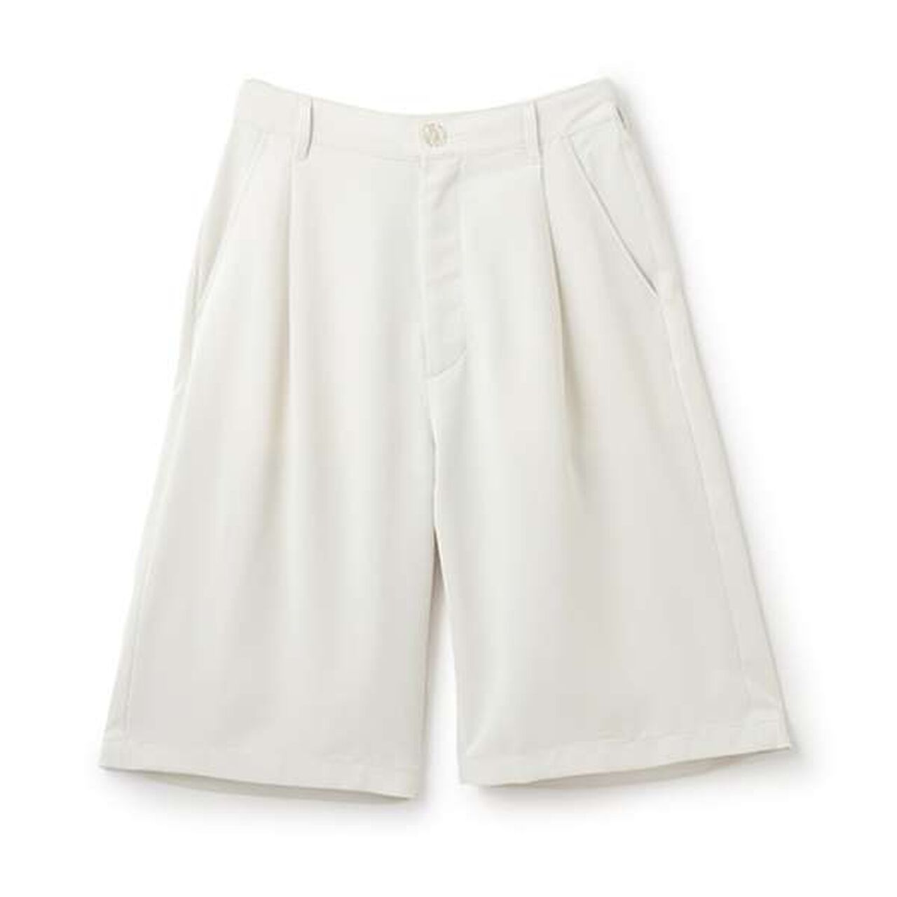 Melty Tuck Half Pants,Ivory, large image number 0