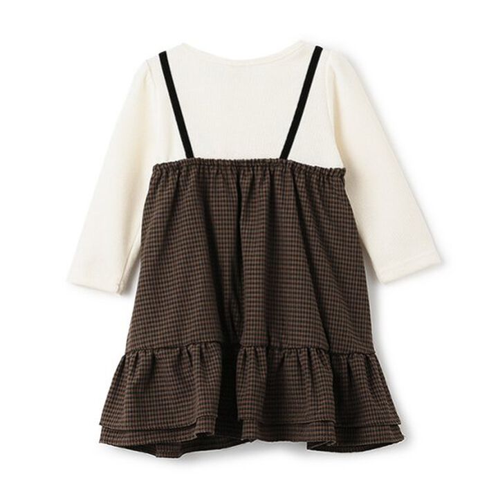 [Link] [Gingham Docking One-Piece Dress (Kids Size)],Black, medium image number 6