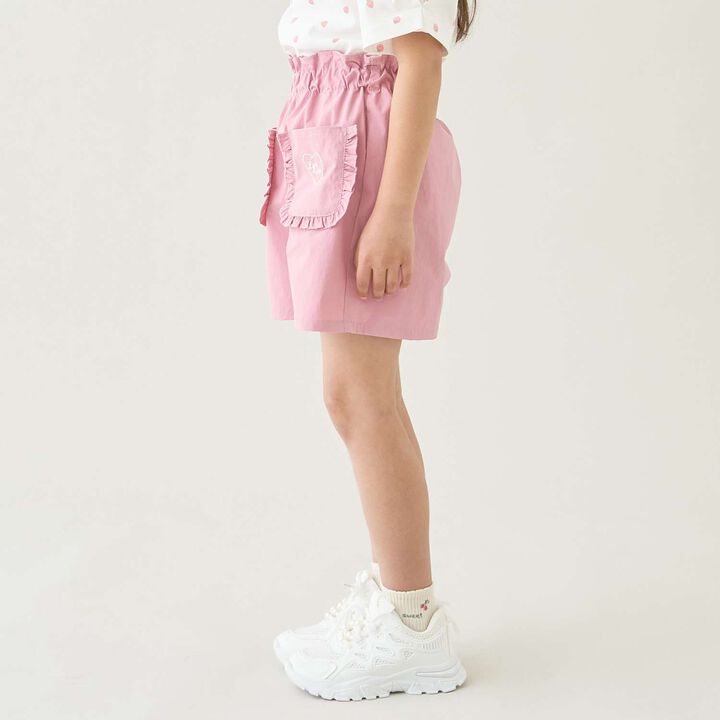 [Land and Water Use] Frill Pocket Shorts for Girls [Kids' Clothing],Red, medium image number 16