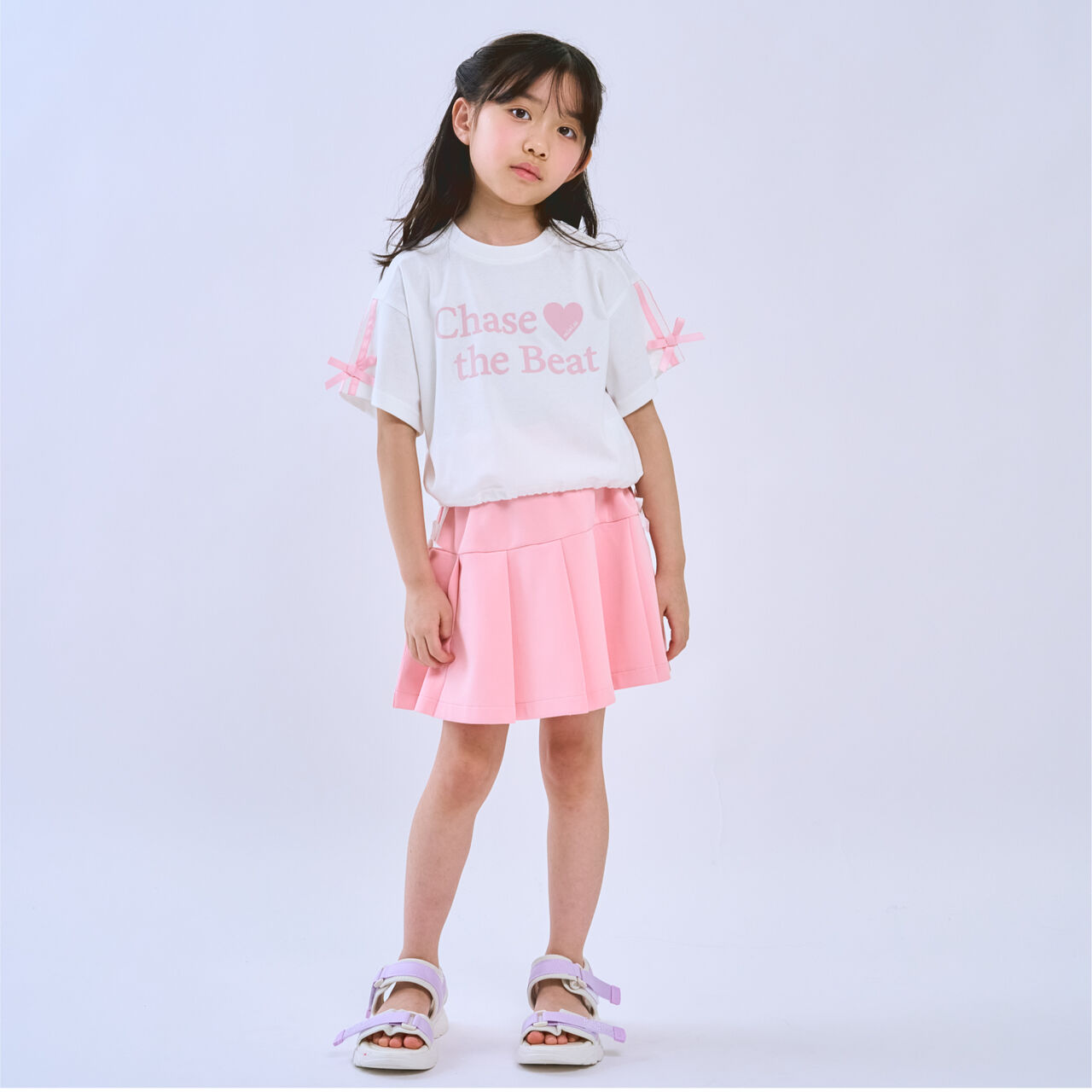 [Cool Touch] Short-Sleeve T-Shirt with Sleeve Ribbon,Red, large image number 6