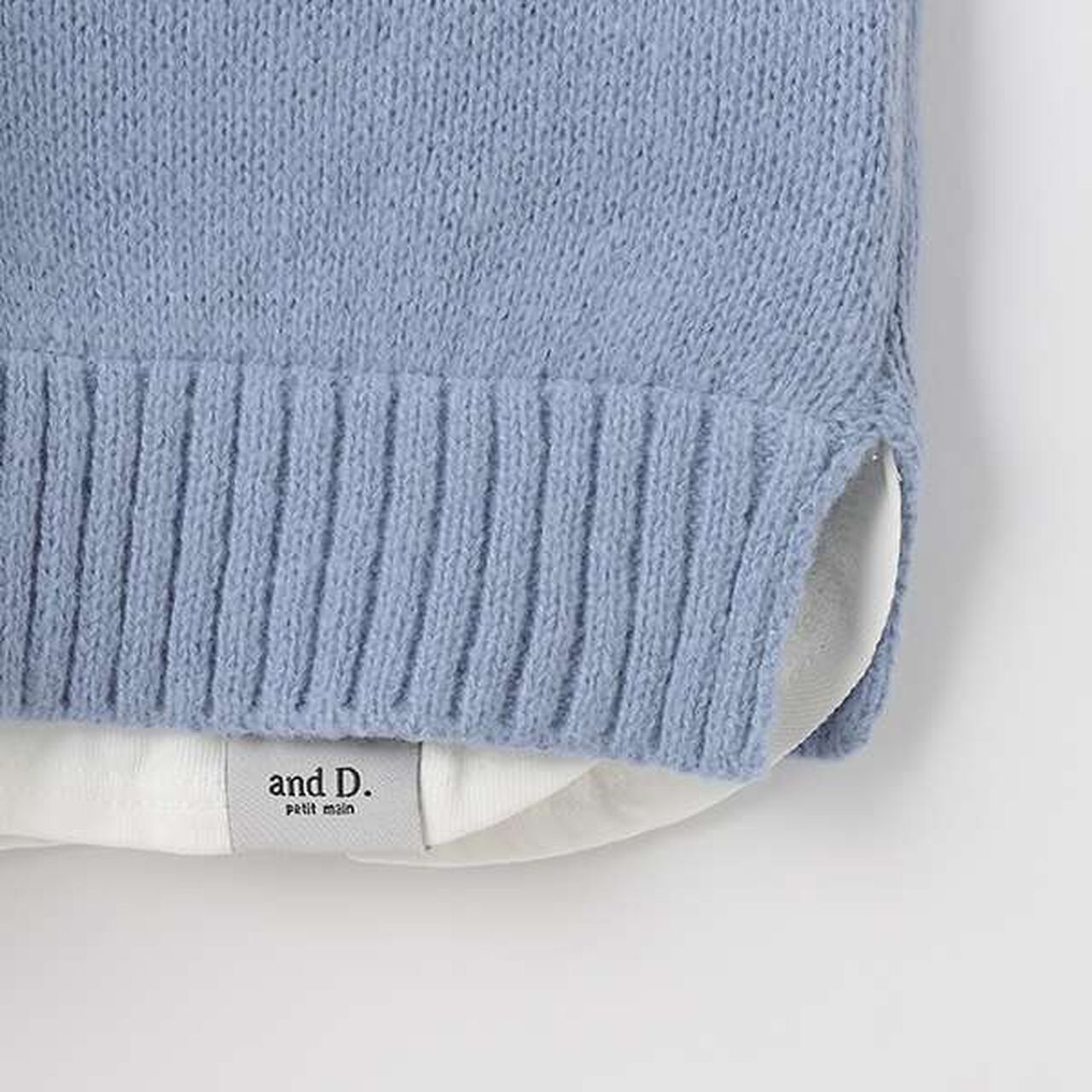 [Matching with Dad Outfit] Machine Washable Kids Layered Hem Knitwear,Striped, large image number 13