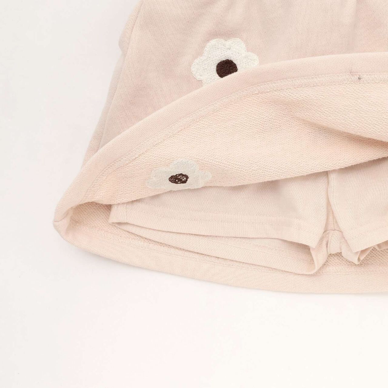 [Miffy] Flower Embroidery Skirt with Shorts,Black, large image number 8