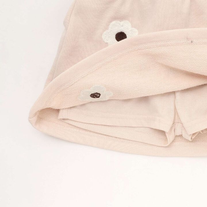 [Miffy] Flower Embroidery Skirt with Shorts,Black, medium image number 8