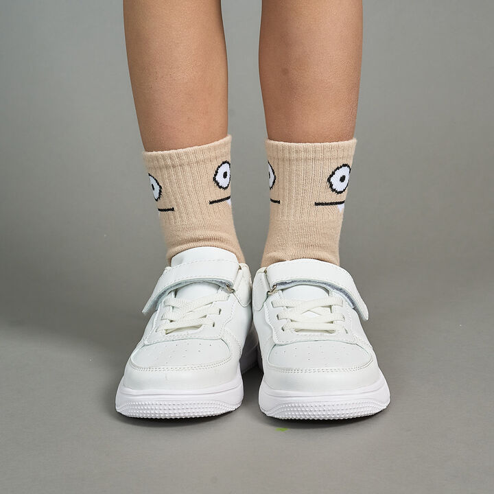 [For Preschool Use] [Ultra Lightweight] Velcro Sneakers,Off white, medium image number 9