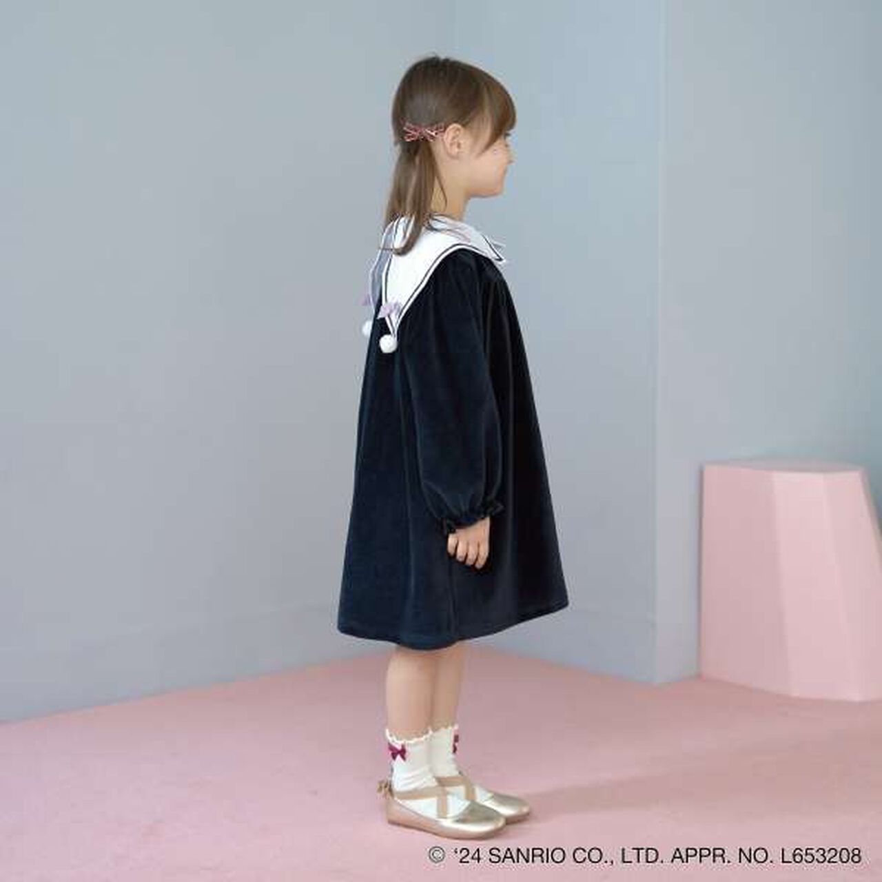 Sanrio Kuromi Collar One-Piece Dress,Lavender, large image number 5