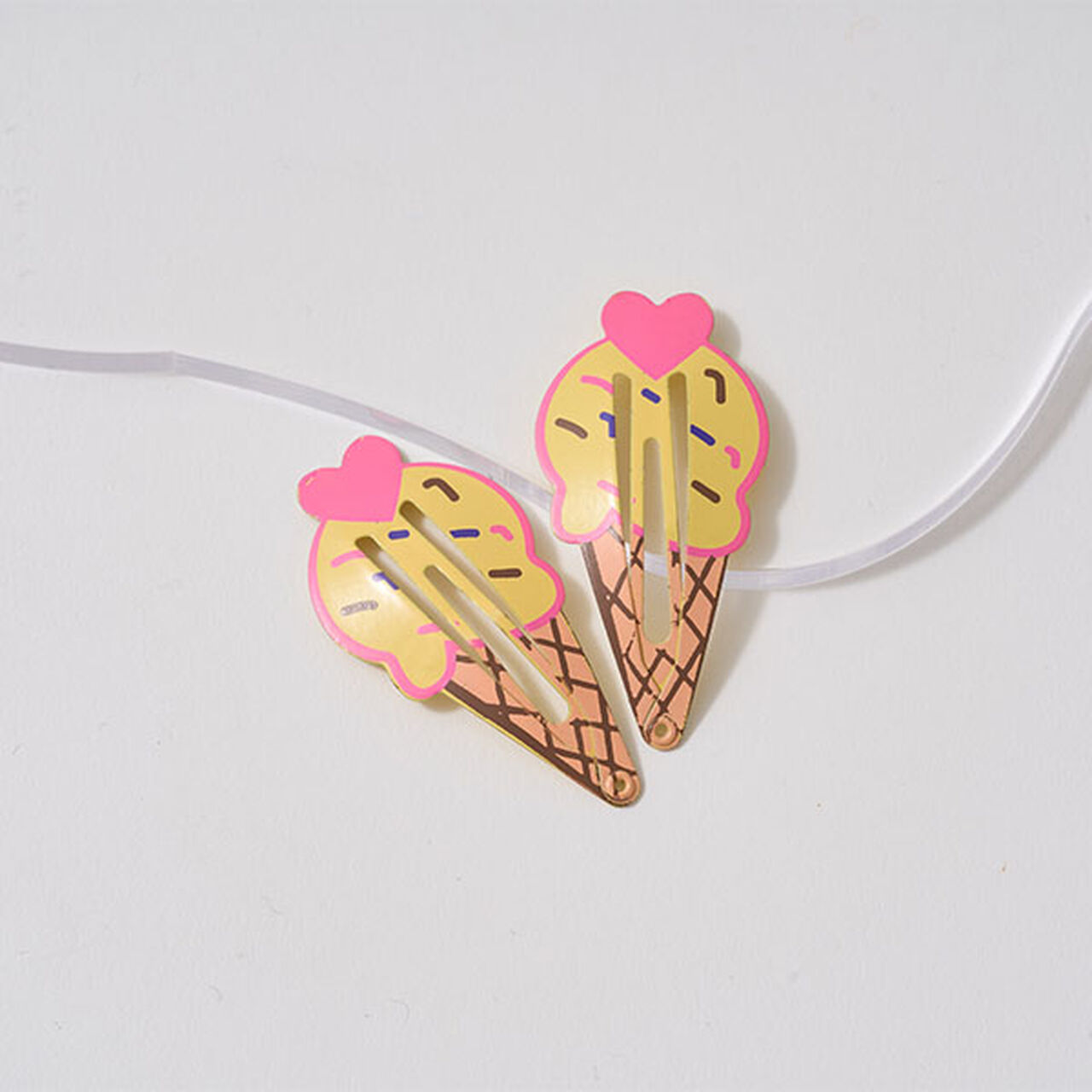 Ice Hair Clip 2P Set,Magenta, large image number 6