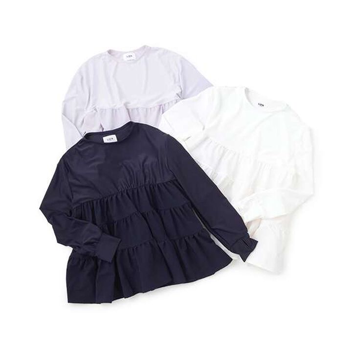 [SWIM] [Link] Tiered Rash Guard,Lavender, medium image number 10