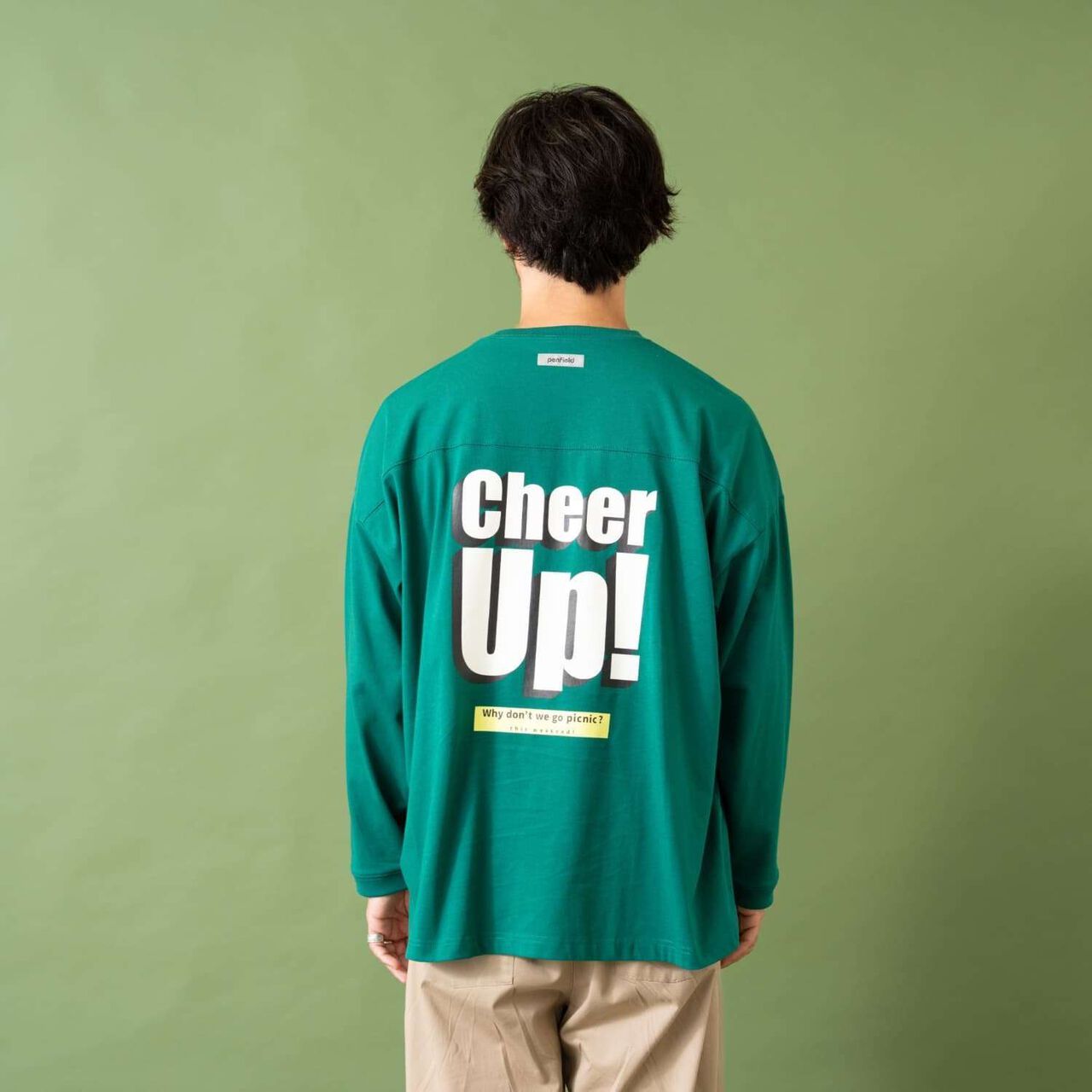 [Penfield] DAD Glow-in-the-Dark Logo Big Long Sleeve T-Shirt,White, large image number 7