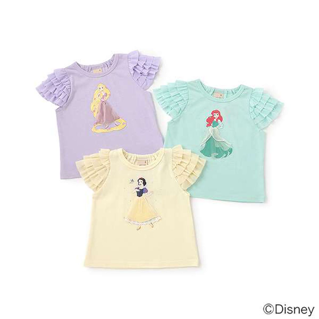 [Disney] Tulle Sleeve Graphic T-Shirt,Emerald green, large image number 28