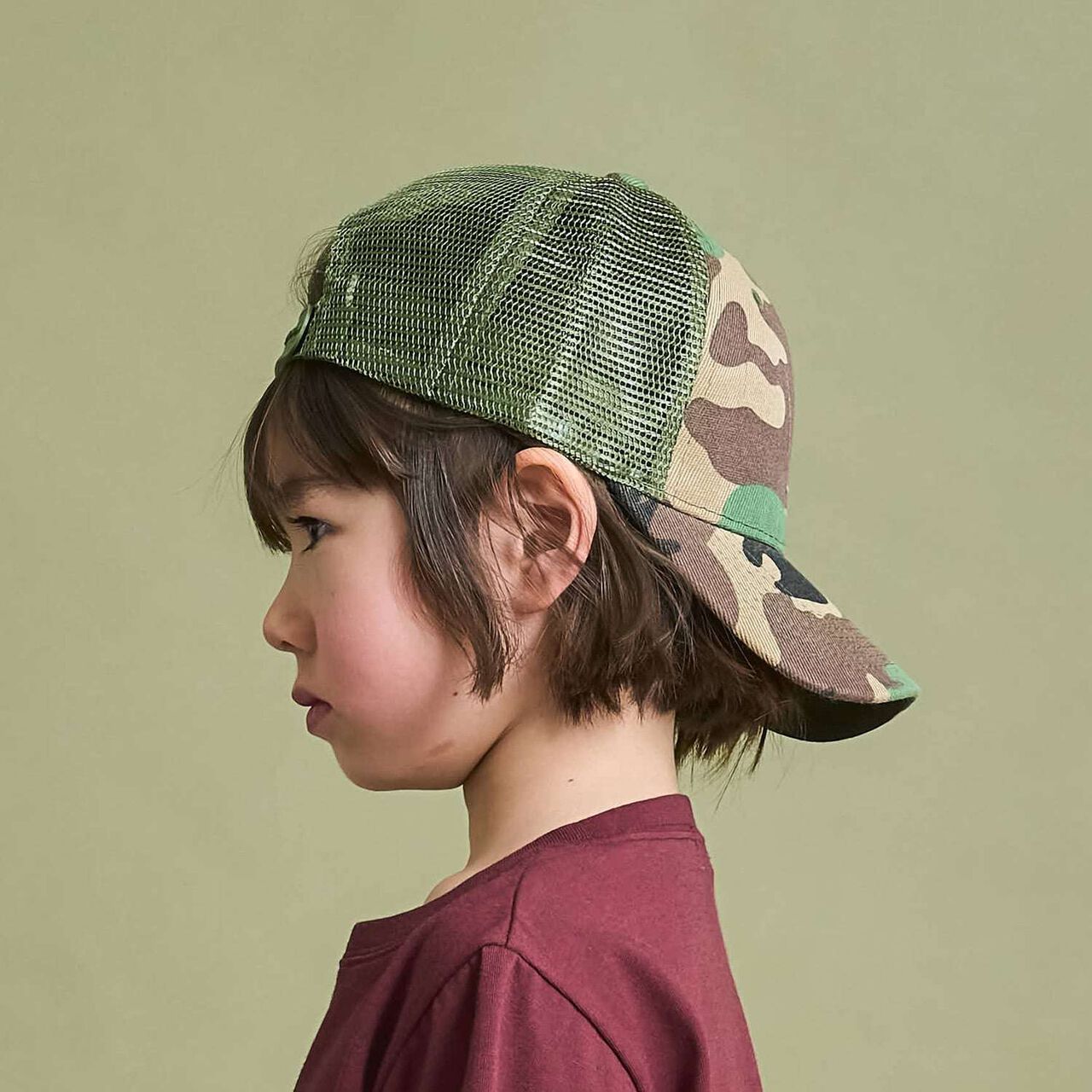 Meisai Mesh Cap,Khaki, large image number 16