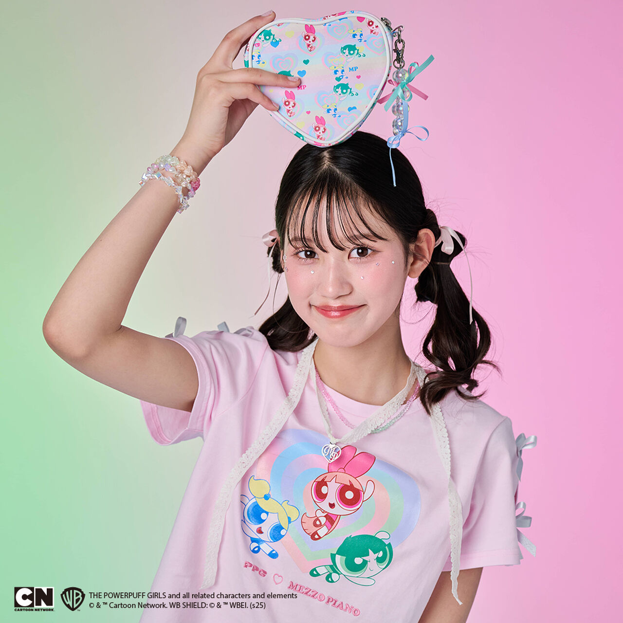 The Powerpuff Girls Heart Pouch,Multi color, large image number 7