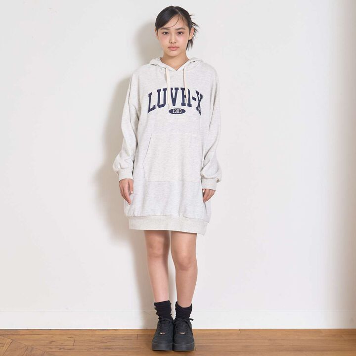 Loose Parka One-Piece Dress,Black, medium image number 18