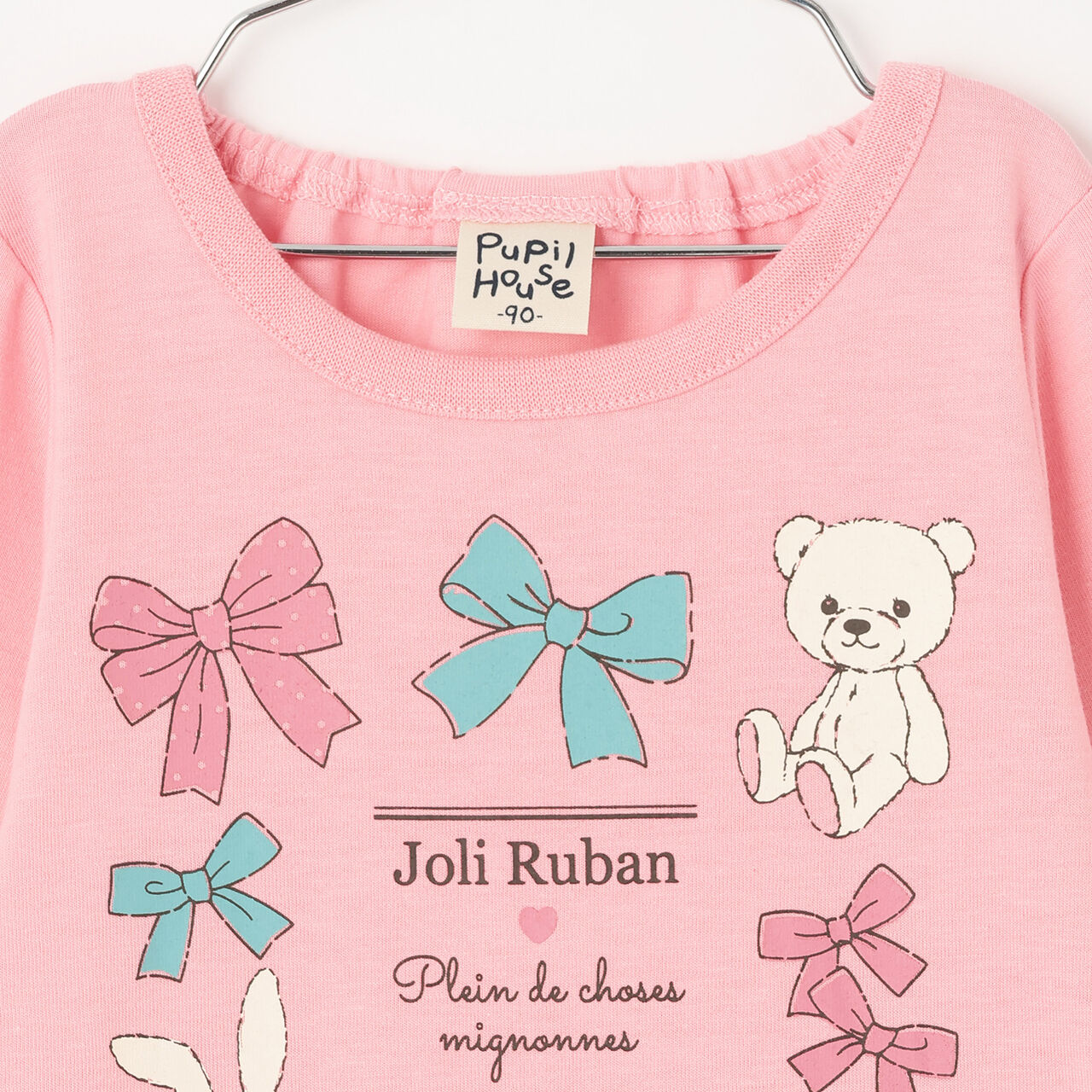 990T Long-Sleeve Plush Ribbon,Navy, large image number 2