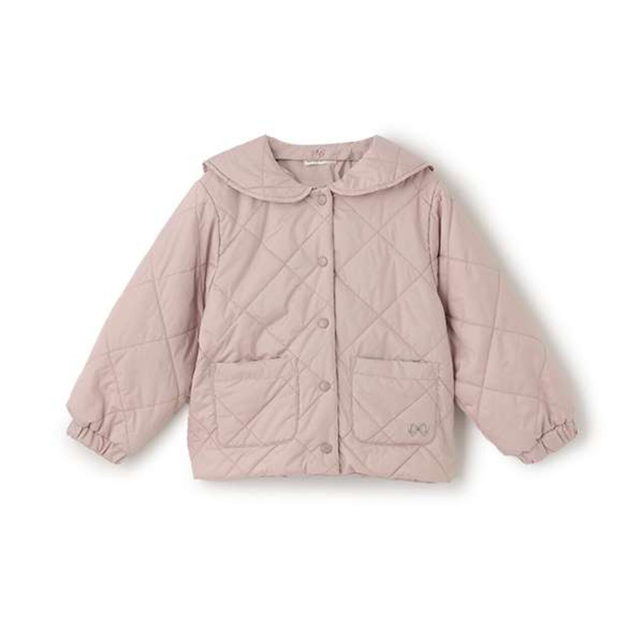 Quilted Bomber Jacket with Removable Sailor Collar,Charcoal gray, large image number 5