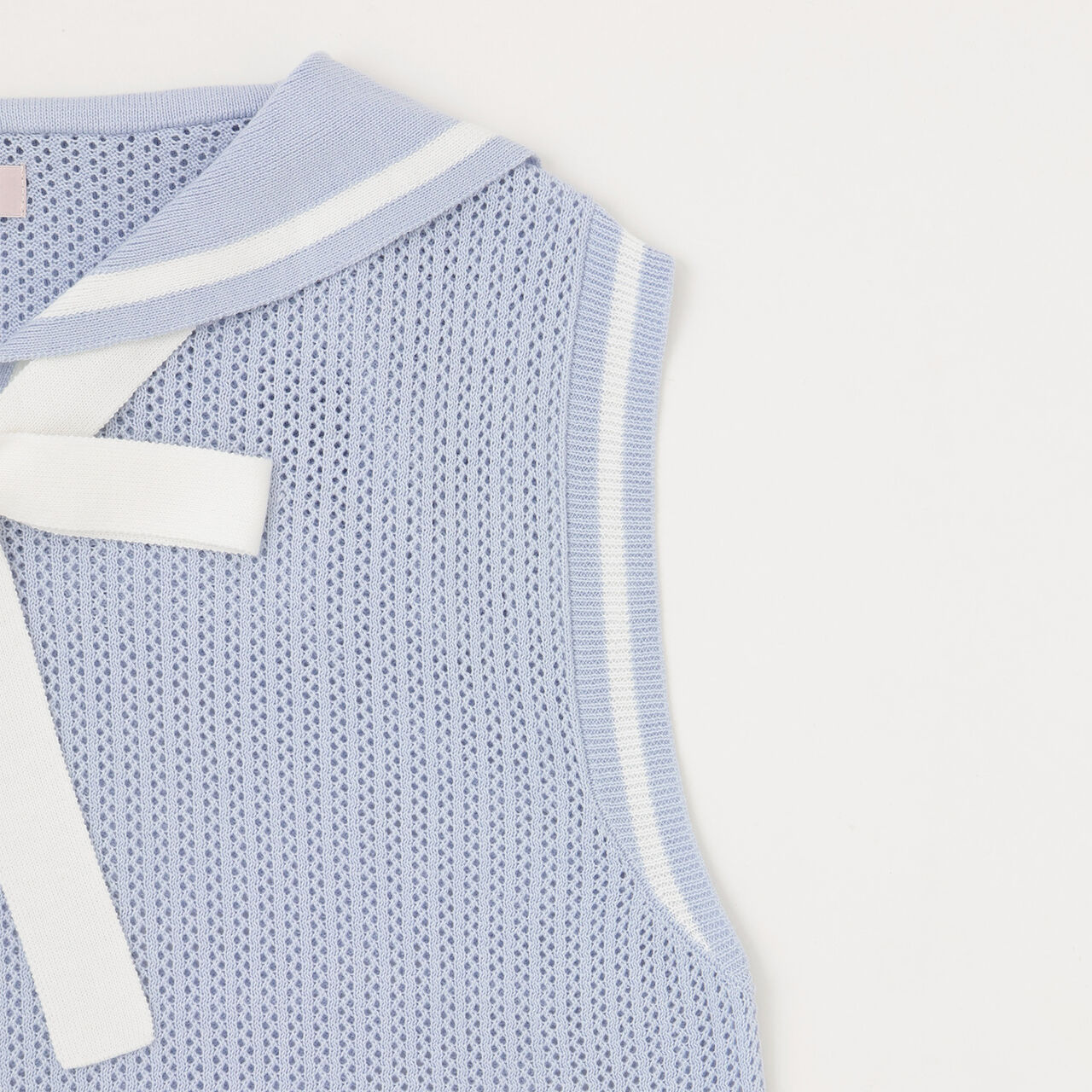 Mesh Sailor Vest & T-Shirt Set,Ivory, large image number 10