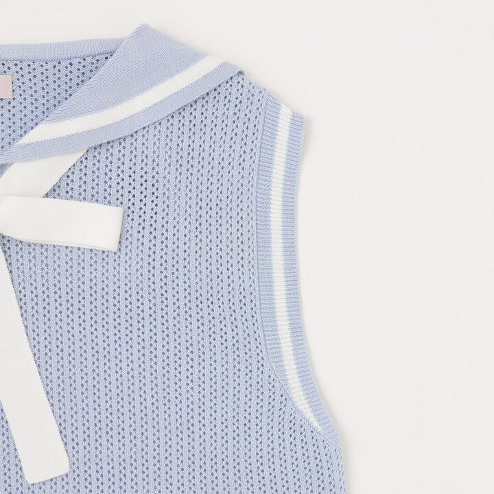 Mesh Sailor Vest & T-Shirt Set,Ivory, medium image number 10