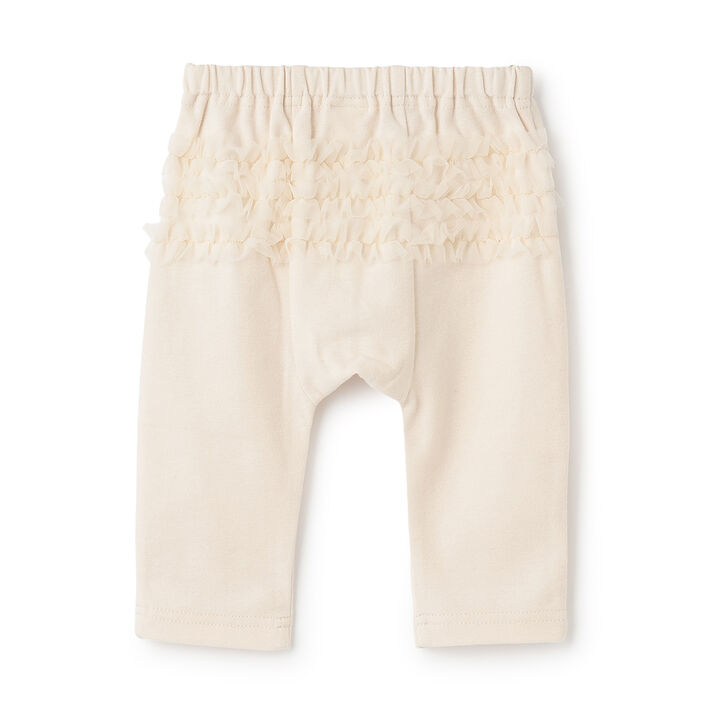 Frilled Pants with Ruffled Back,Ivory, medium image number 1