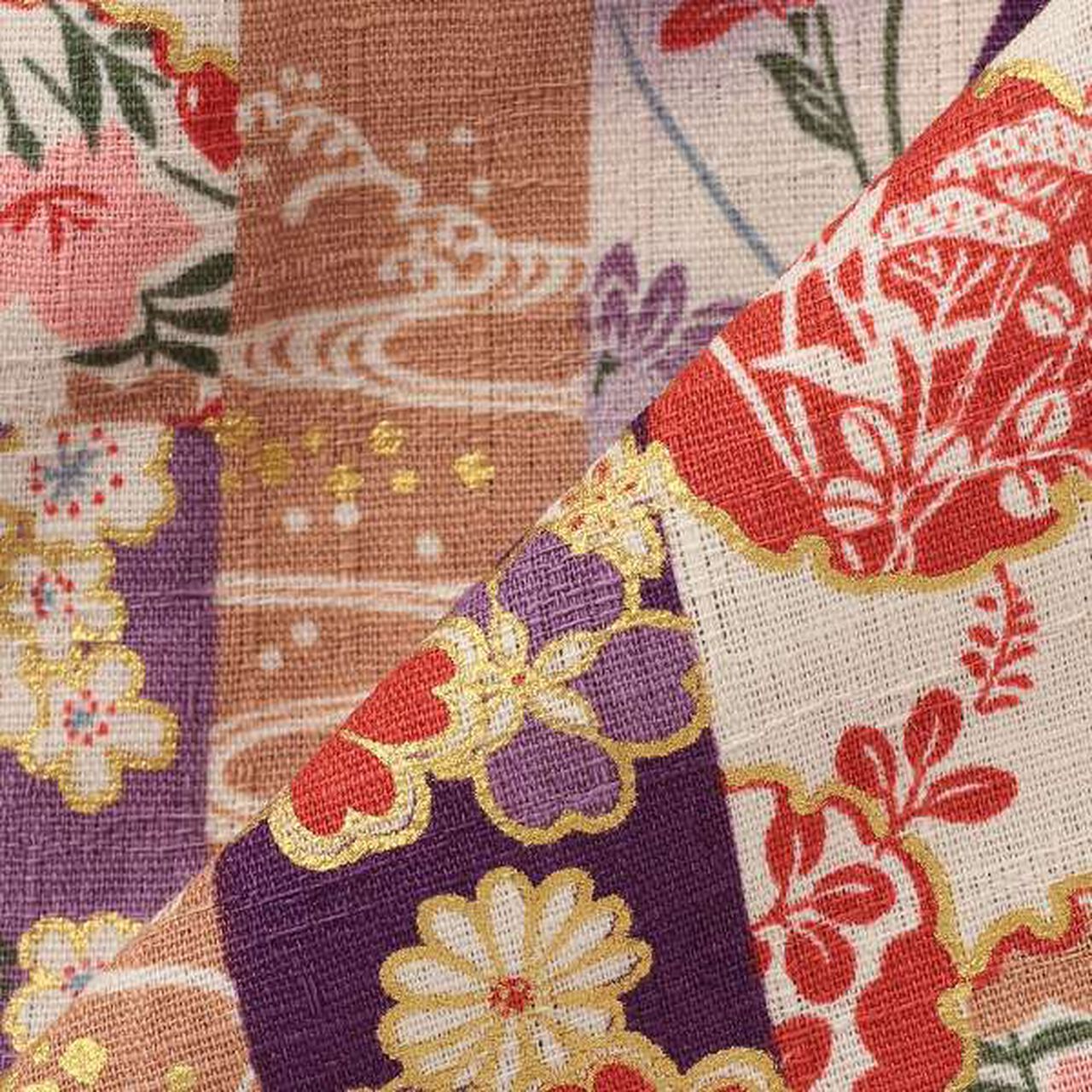 Jinbei All-in-One (Striped Patchwork Design),Purple, large image number 8