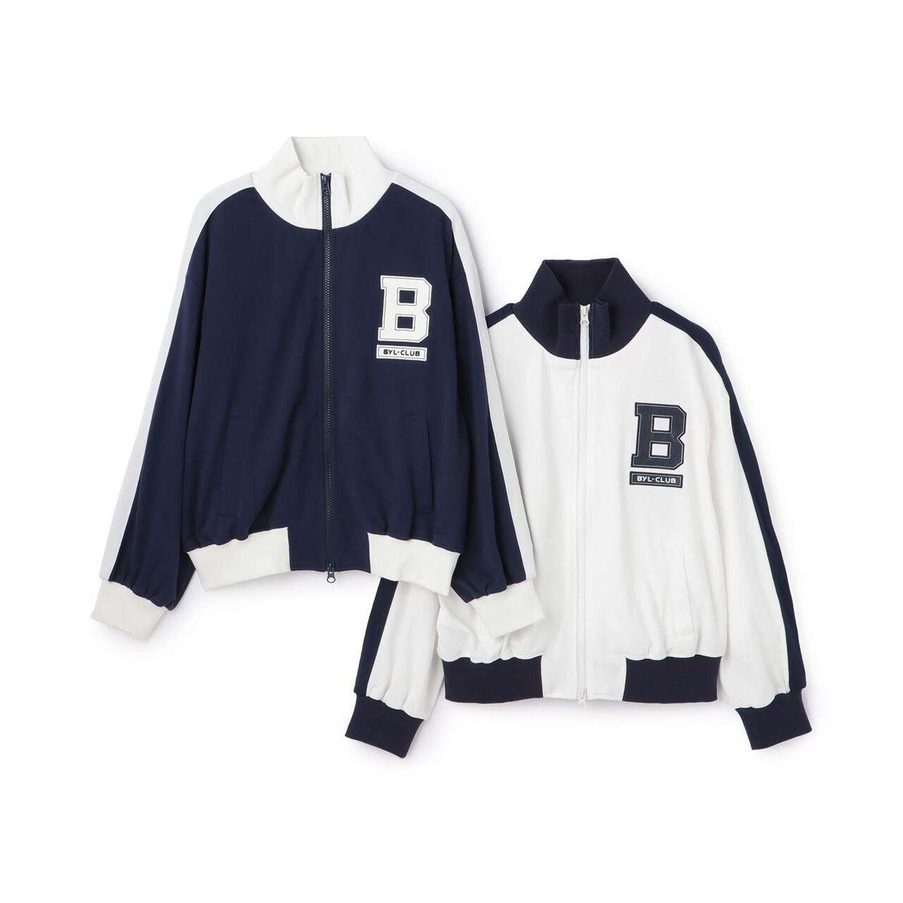 B Point Bomber Jacket,Ivory, large image number 9