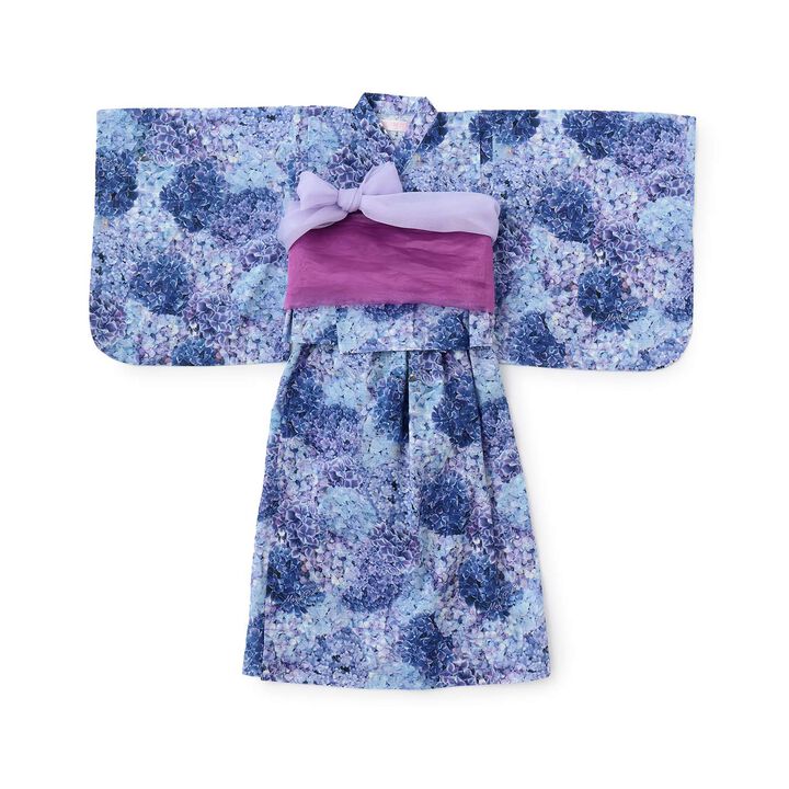 紫陽花花卉圖案浴衣,, medium
