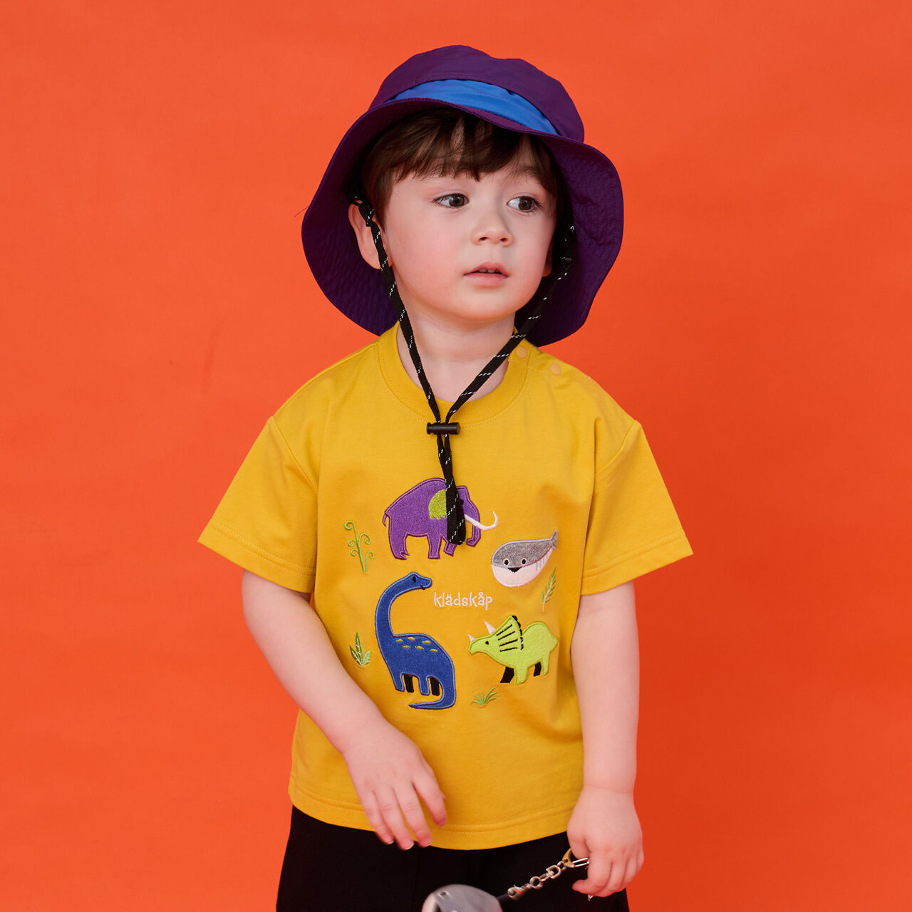 Dinosaur One-Point Outdoor Hat,Purple, large image number 21