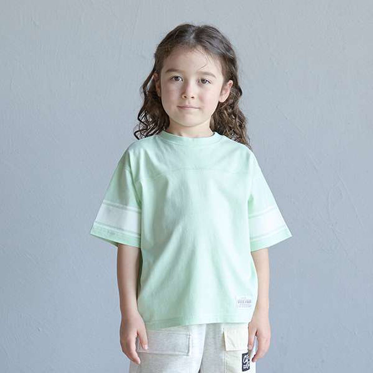 [Cool Touch] Either Way Is Fine! Sleeve Line Print Short Sleeve T-Shirt,Orange, large image number 21