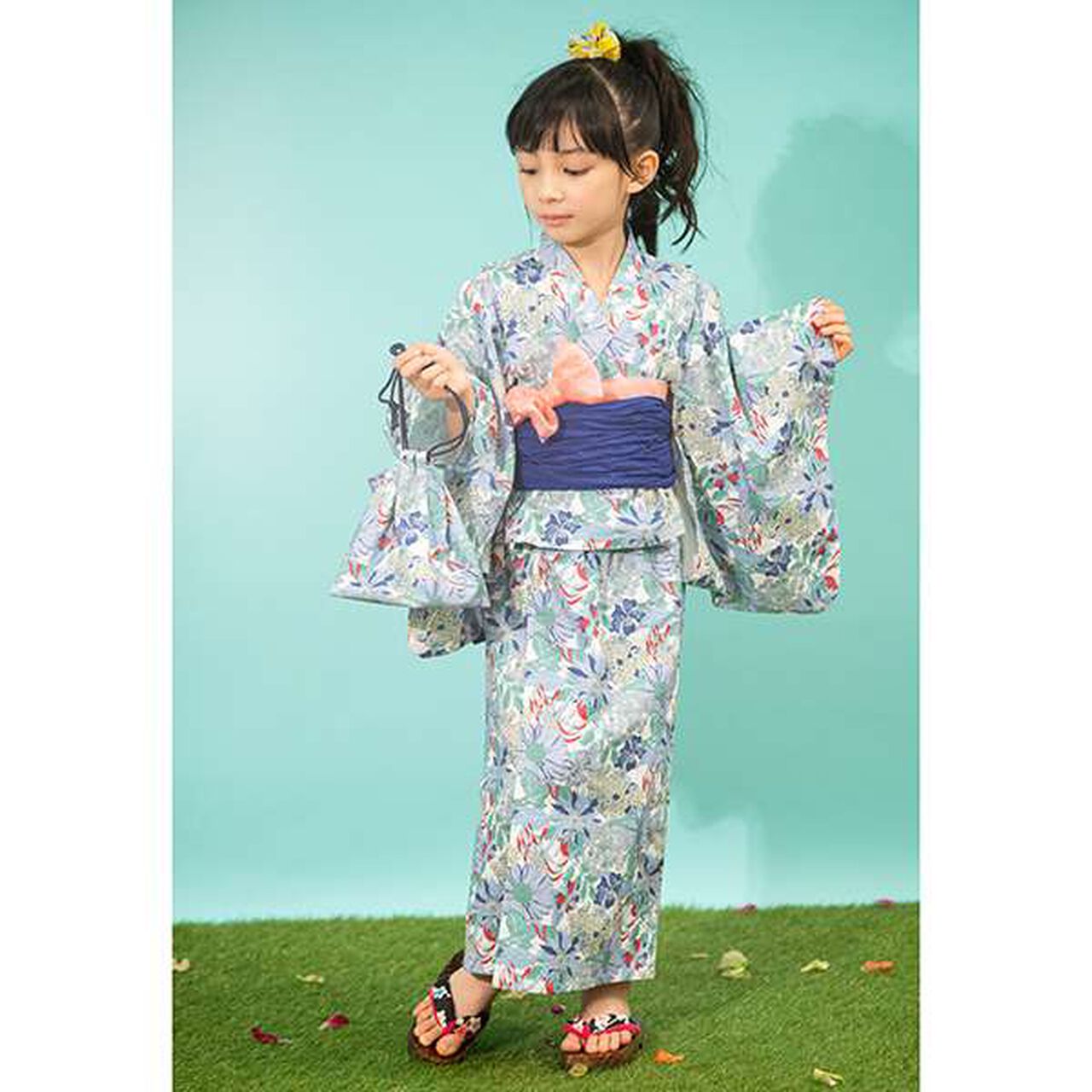 Angelica Garla Yukata Set,Blue, large image number 0