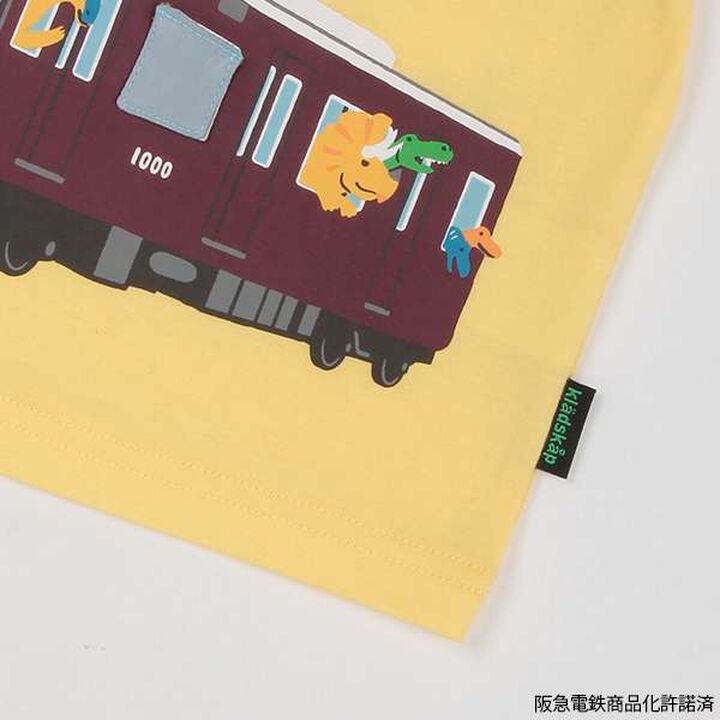 Hankyu Railway Short Sleeve T-Shirt,Cream, medium image number 5