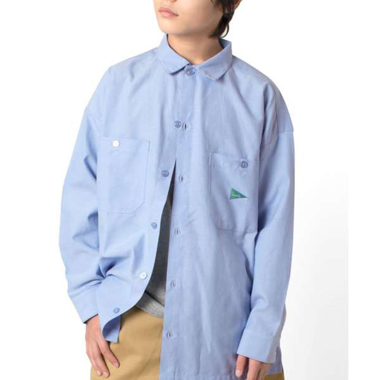 Big Long-Sleeve Shirt,White, large image number 21