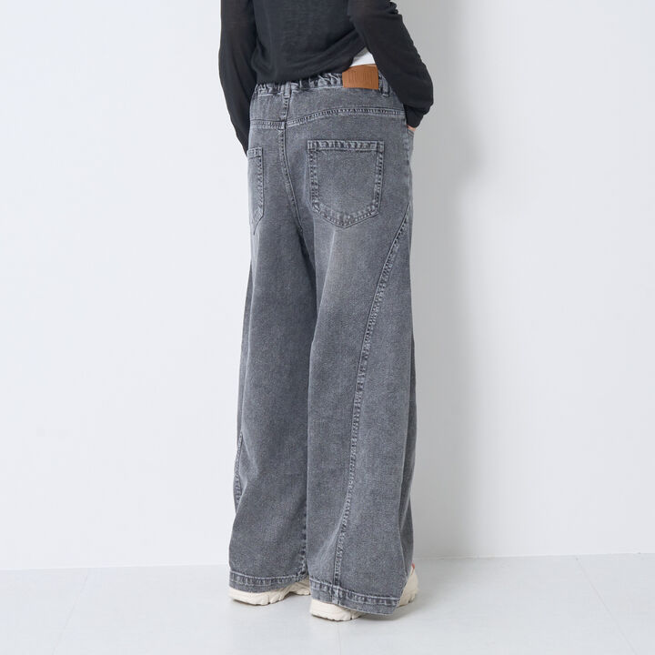 [LTXC / Cool Touch] Balloon Denim Pants,Gray, medium image number 13