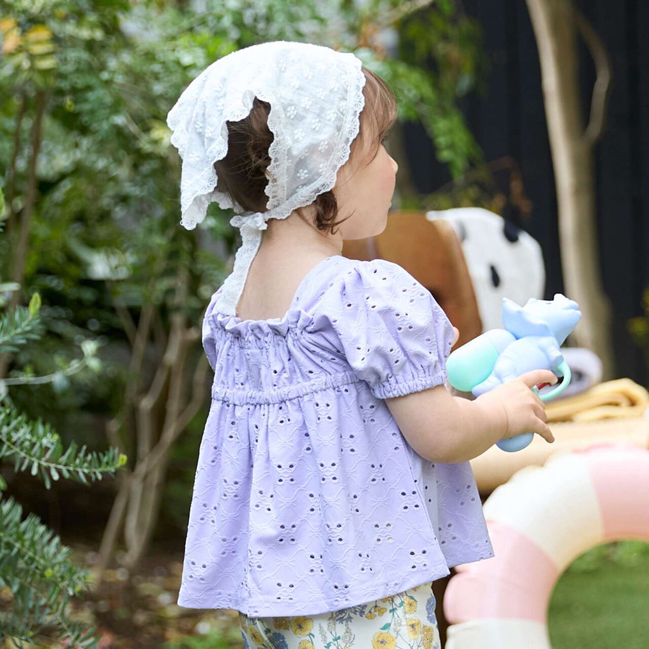 [SWIM] Lace Tunic Tankini Set,Lavender, large image number 2