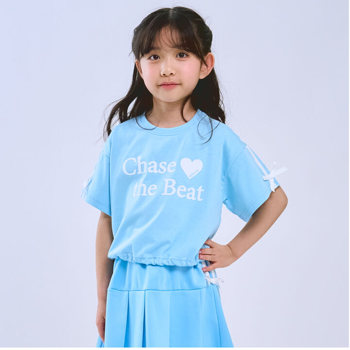 [Cool Touch] Short-Sleeve T-Shirt with Sleeve Ribbon,, medium