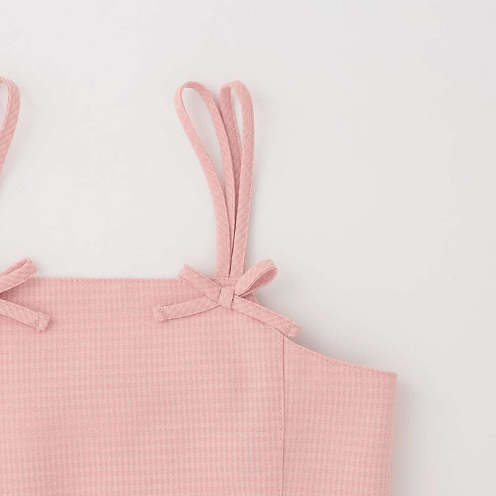 [With Side Pockets] Peplum Bustier for Girls [Kids' Clothing],Dark orange, medium image number 7