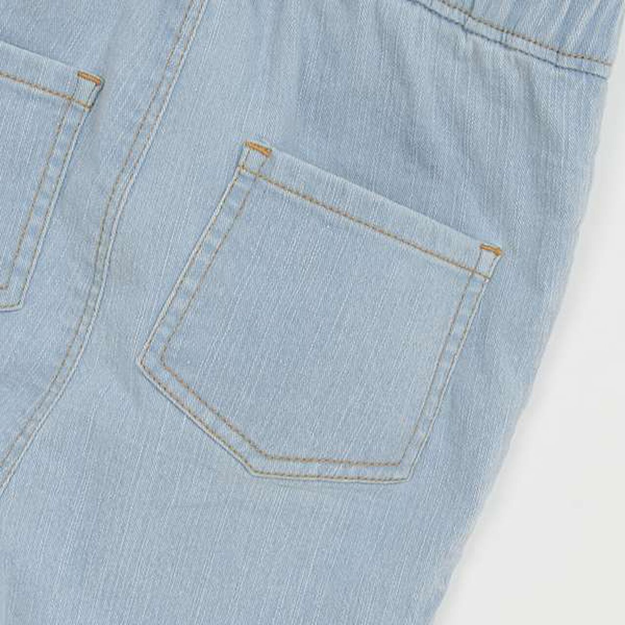 [Link] Flower Embroidery Overalls (Kids),Ivory, large image number 5