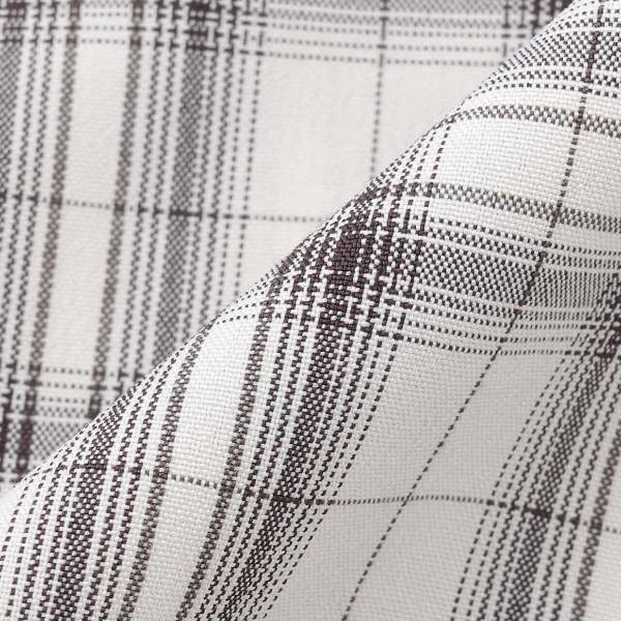 Drawstring Short-Sleeve Checkered Shirt,Blue, large image number 17