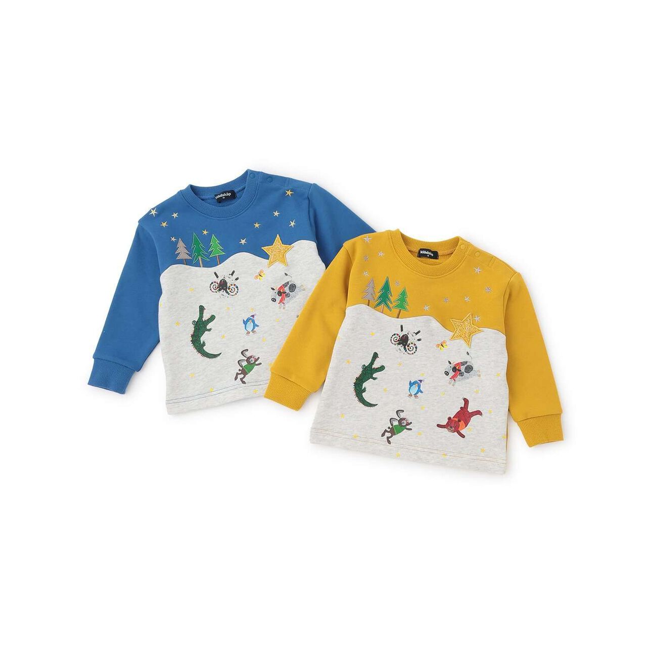 Korobokkuru Snow Mountain Sweatshirt,Mustard, large image number 8